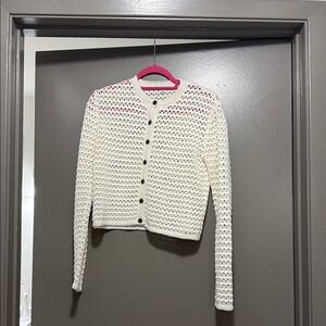 Madewell Open-Stitch Crewneck Sweater
